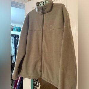 Columbia Olive Fleece Full-Zip Jacket